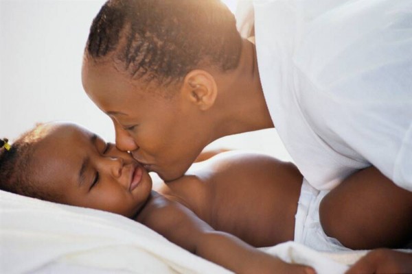 African_American_Mother_Kissing_Baby