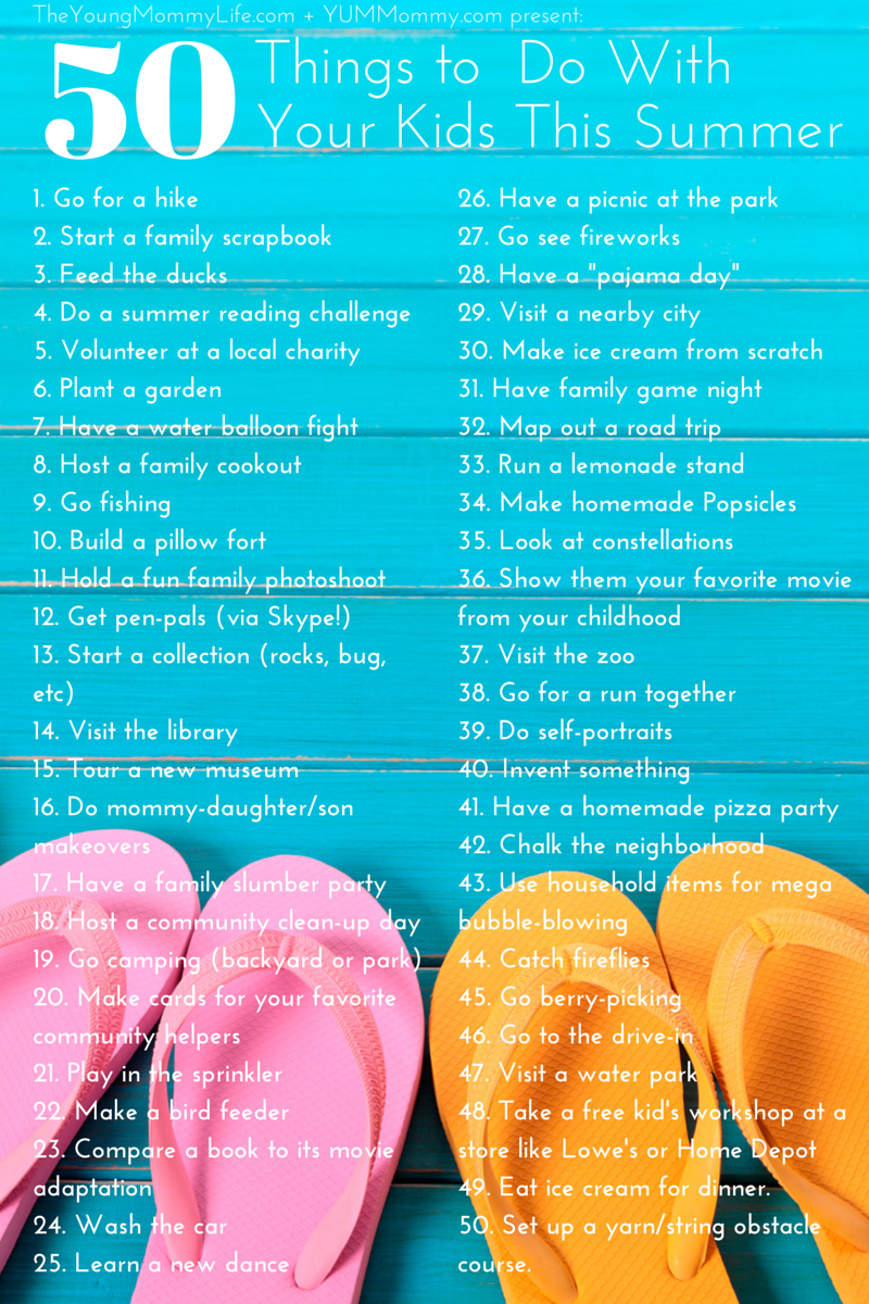 50 Things To Do With Your Kids