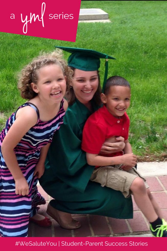 Angeline Palmer, mother of two, is a recent graduate of George Mason University | Read more student-parent success stories at TheYoungMommyLife.com